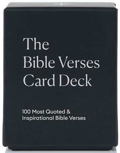 Christian Journal Co. 100 Bibelversekort | Bibliska skrifter och inspirerande bönkort | Mest citerade verser | Bygg positiv och djup tro | Perfekt andlig gåva | Presenterad i kvalitetslåda