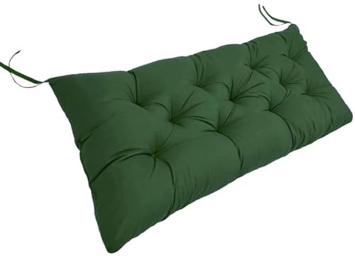 MSNCS Cuscino per Panca 110x50cm, Morbido e Resistente, Adatto per Interno ed Esterno, Verde Scuro