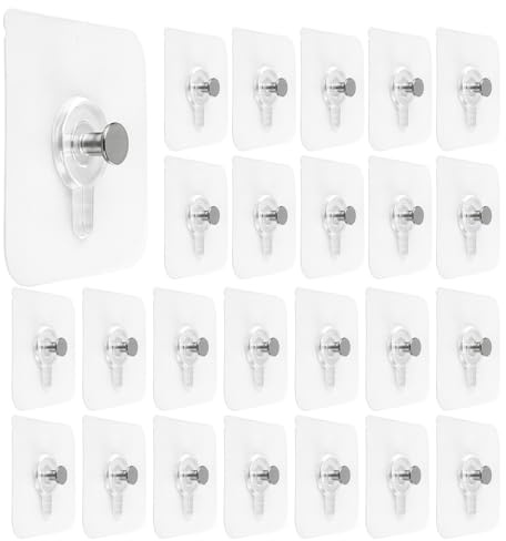 30Pcs Fixation Murale Sans Percer, Attache Cadre Sans Percer, Fixation Cadre Sans Percer, Crochet Adhesif Mural Tableau, pour Accroche Cadres Photo, Horloges, Peintures