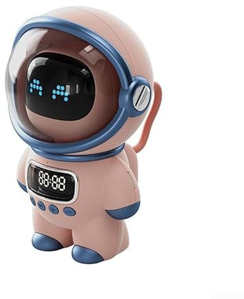 Altoparlante wireless intelligente robot AI 5.1 EDR con apprendimento interattivo, radio FM, musica controllata dalla voce e sveglia intelligente per l'uso quotidiano (rosa)