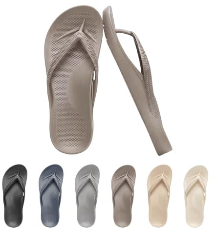 GDOKKNY Arch Support Flip Flops for Women Men Thick Sole Platform Sandals, Non-Slip Cushioning Thong for Daily,Beach