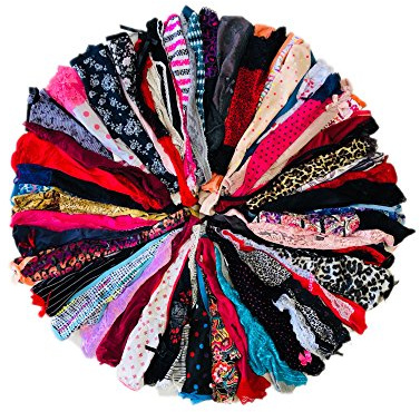 Morvia Varieties of Women Thong Pack Lacy Tanga G-string Bikini Underwear Panties (XXXL, 10 Pcs)