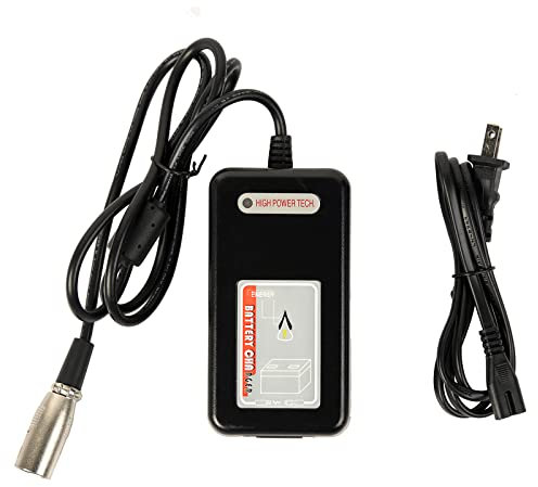 ENCAREFOR Cargador de batería de litio de 24 V 2 A para silla de ruedas eléctrica, cargador de silla de ruedas eléctrico (HP0060W (l2)-M)