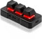 PCsensor Mini teclado USB 3 teclas mini teclado inalámbrico USB 2 en 1 teclado mecánico para juegos Hot Key programa personalizado con RGB LED para gaming OSU oficina trabajo