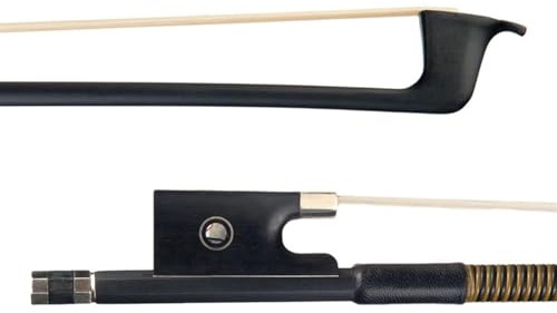 Instrument fiol stråke 4/4 Violinstråke Kolfiberbåge Plastomslagsgrepp Vit Tagelstråkebenholtsinläggning Nybörjarbåge