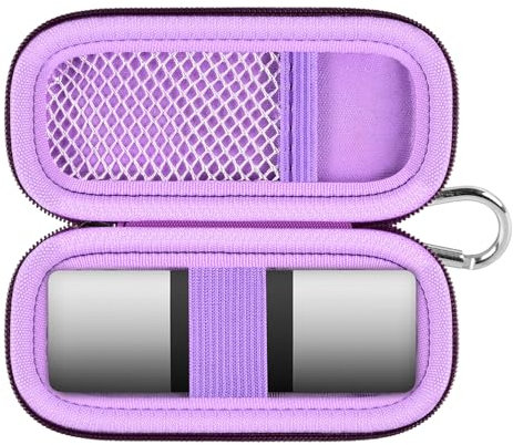 Herzmonitor-Tasche kompatibel mit AliveCor KardiaMobile 6L - Smartphone-kompatibler 6-Messungen-EKG-Monitor für Apple- und Android-Geräte - NUR HÜLLE (Lila)