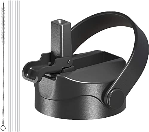 XACIOA Straw Lid Compatible with Hydro Flask Wide Mouth(12oz 18oz 22oz 24oz 32oz 40oz 64oz), Lid with Straw Fits Hydroflask Water Bottle, Accessories Replacement Lid Top