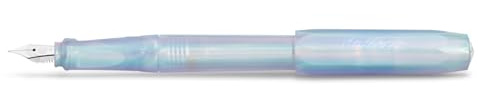 Kaweco PERKEO Füllfederhalter Iridescent Pearl I Füllhalter für Tintenpatronen Schulfüller I Anfänger Füller mit ergonomischem Griffstück zum bequemen Schreiben 15,5 cm I Federbreite: M (Medium)