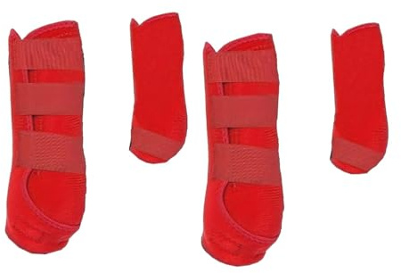 Tdoutop 4X Protectores de Patas para Caballos, Resistentes a, Protectores de Tendones Profesionales, Multifuncionales Y Ajustables para Salto.