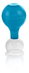Schröpfgläser mit Ball | Spezial Typ | Blauer Saugball | Schröpfset | Schröpfglas | verschiedene Größen (ca. 3,0cm (Innen-Durchmesser))