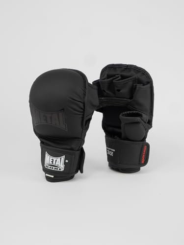 METAL BOXE - Black Light Strike Handschuhe für Freikampf, MMA, Größe S