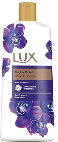 LUX Body Wash, Magical Orchid & Juniper Oil – Gentle Cleanser, Floral Shower Gift for Women – 600 ml