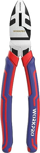 WORKPRO Pinze da guardalinee da 22,9 cm in acciaio CRV per torcere e tagliare fili, viti di serraggio