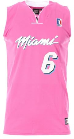 Sport Zone Miami Basketball-Trikot, Rosa, Herren, Miami 6, Rosa, XL