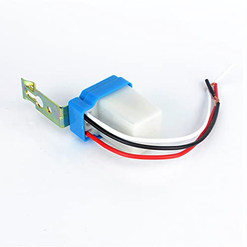 Interrupteur à capteur de cellule photoélectrique, capteur de contrôle de la lumière étanche, marche/arrêt automatique pour lumière de porche, lumière de jardin, lanterne de rue (12 V)