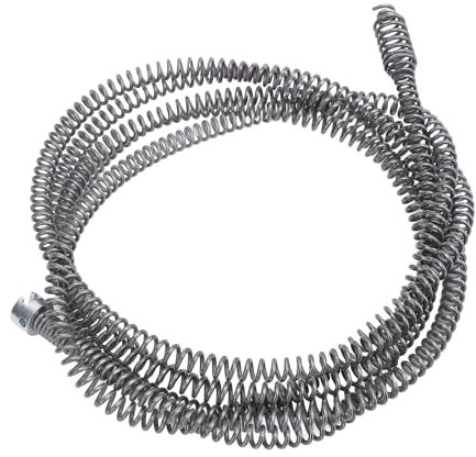 Desagüe del Limpiador de Limpieza Cable de Primavera Acero Tubo Serpiente Acero Cable Drenaje Alcantarillado para el Baño Cocina del Hogar Fontanería 5 M/16.4 Pies (5 metros)
