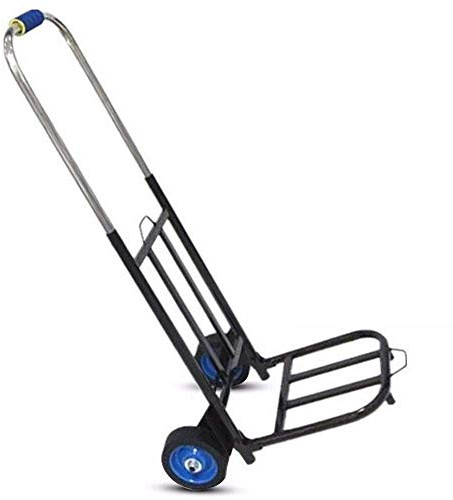 Iron Folding Sack Trolley Duty with Anti Puncture Rubber Wheels and 150 kg Capacity Folding Shopping Bag with Wheels for Luggage, Travel (Style #6) (Style #1)