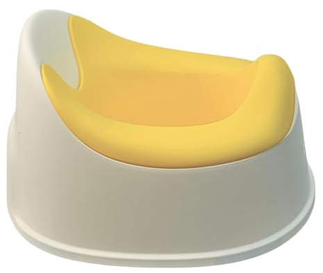 DIVCHI Baby Potty Training Seat for Boys & Girls Toddler Toilet Trainer Chair with Non-Slip Base Removable Bowl & High Back Rest (Yellow)
