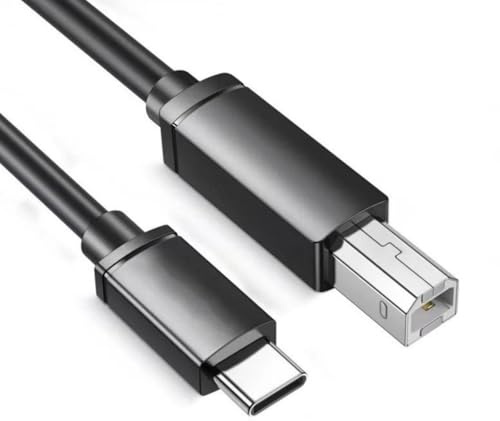 NVOQILIN Cavo dati da USB C a porta quadrata Cavo dati 24/28AWG Ampia Compatibilità Connettore Maschio a Maschio Per Stampanti Scanner Cavo Stampante USB C