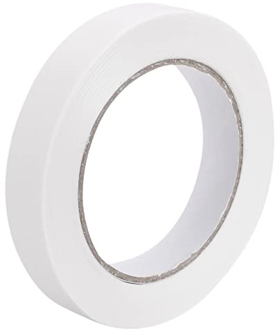 sourcing map Tissu Reliure Réparation Bande Rouleau 20mm x 45 mètres 5.3 Mil Blanc