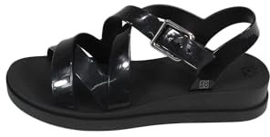 Zaxy Damen Vollsand Ad Flache Sandale, Schwarz, 39 EU Schmal