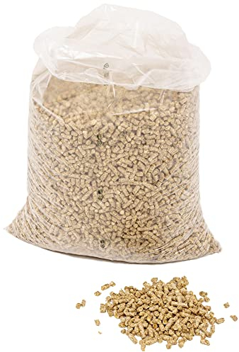 Jumbogras® Einstreu-Pellets aus Miscanthus|Elefantengras als Groß-Tier & Pferdeeinstreu, statt Stroh u. Sägespäne, für saubere Boxen|Stall|Paddock (Einstreu-Pellets 1x15kg)