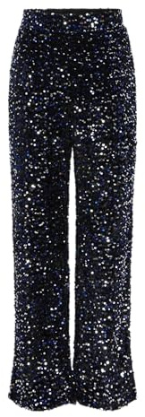 PCKAM HW Wide Pant BC, Svart/detalj: bellweather sequins, XL