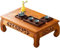 SHJDBF Niedriger Holztisch, Schreibtisch, Tee, Laptop, Couchtisch, Mitteltisch, Palettentisch, Couchtisch, Innenbereich, Couchtisch, Naturholz (Größe: 60 x 40 cm, Farbe: 2)