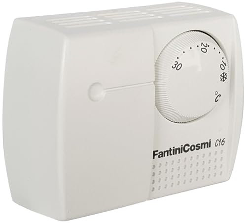 Termostato Ambiente analógico con Rueda, fácil Ajuste, diseño Compacto, Ideal para controlar Temperatura en hogares y oficinas.