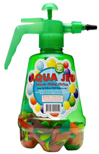 Pompa a palloncino d'acqua | 2 in 1 pompa a palloncino bombe ad acqua aeronautica | Pompe riempimento palloncini mano con 500 palloncini | Waters Balloons Game for Kids Easy Fill (colore casuale)