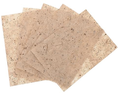 TIDTALEO 20 Hojas de Papel de Arroz Beige Hecho a Mano para Manualidades, Adecuado para Decoupage y Proyectos Artísticos Textura Vintage y Uso Versátil