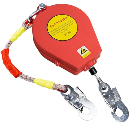 VFDZ Antichute a Rappel Automatique 200kg, Stop Chute Toiture(1 Pièce,10m)