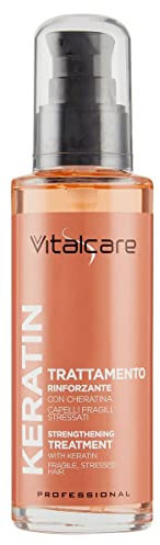 Vitalcare | Keratin - Trattamento Rinforzante per Capelli Fragili e Aiuta a Ricostruire la Fibra Capillare, 100 ml