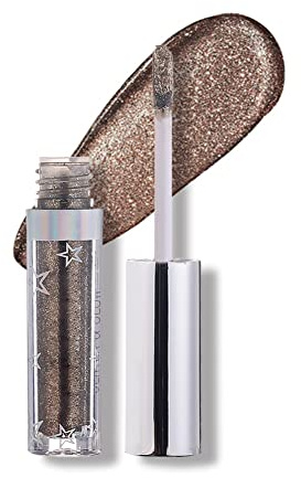 Weixinbuy 12 Colors Liquid Eyeshadow Glitter Metallic Eyeshadow Shining Shimmer Glitter Highly Pigmented Liquid Eyeliner Waterproof Long Lasting(104#Forest)