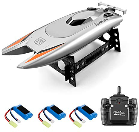 Goolsky RC-Boote für Kinder und Erwachsene, 25 km/h, Hochgeschwindigkeits-Rennboot, 2 Kanäle, ferngesteuerte Boote