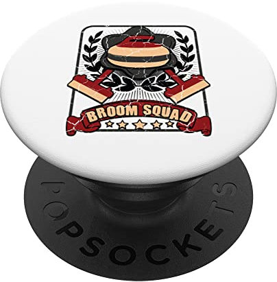 Broom Squad Curling Curler Wintersport Curl Team Besen PopSockets mit austauschbarem PopGrip