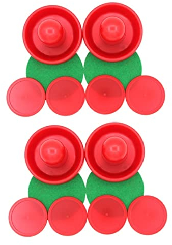 Air Hockey Pushers Tisch Air Hockey Pusher mit Air Hockey Pucks Filz für Game Tischhockeyzubehör 96mm