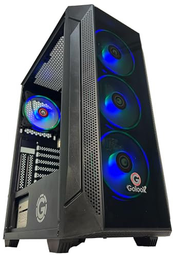 PC Desktop Computer Fisso LED RGB • Intel i7 • 32GB RAM • 1TB SSD • WiFi • Grafica Intel HD4000 • Windows 11 Pro