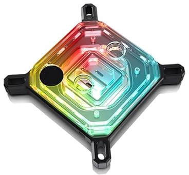 Copper CPU Water Cooling Block CPU Waterblock for AMD Ryzen 7/5/3 X470 X570 Intel I7 LGA 115X 2011 2066 (for Intel)