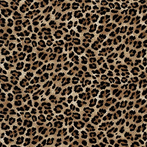 HEKO PANELS Oxford Tissu Imperméable Au Mètre Polyester De Couture D'ameublement Artisanat Rembourrage Léopard Taches 1 Mètre 155 x 100 cm vendu au Mètre – 1 Pièce = 1 m x 1,55 m