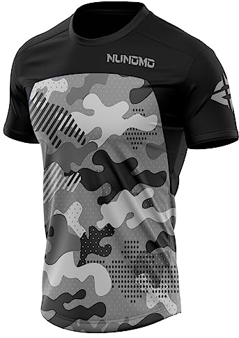 NUNOMO MTB Tops Maglia da Ciclismo Manica Corta da Uomo,Mountain Bike Shirt Maglia Manica Corta da Ciclismo per MTB Road Bike/Multisport/Fitness/Adulto (Typ-5,XL)