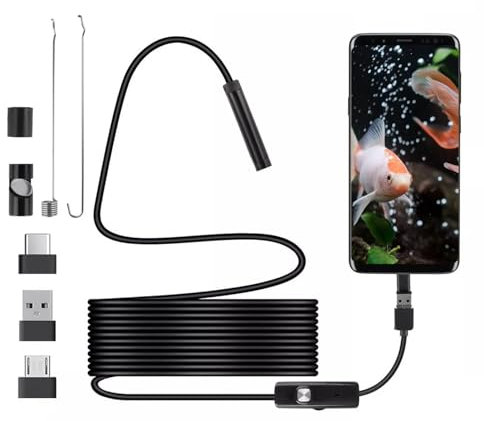 LED Endoscope Borescope Inspection Camera 1.5M IP67 LED Lens For Android and PC