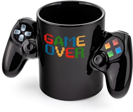 Froster Gamer Pad Mug - Game Over, Contrôleur de Jeu, 350ml, Console, Cadeau pour Petit ami, Adolescent, Mari, Frère, Papa, pour la Journée des Enfants, Fan de Jeu Vidéo