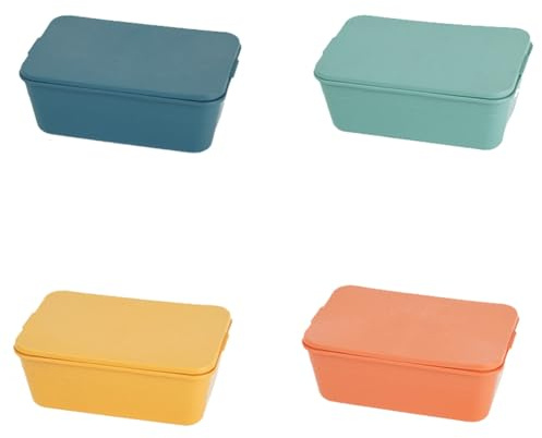 Junterone Scatola Portapranzo Portatile Scatola Portapranzo Ecologica Scatola Portapranzo per Picnic Scatola Portafrutta Scomparto Scatola Portapranzo Bambini Adulto