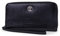 Timberland Damen Leder RFID Zip Around Wallet Clutch mit Handschlaufe, Black (Lizard), Einheitsgröße