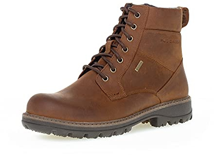 Pius Gabor Botas para hombre, cordones, Gore Tex, Extragrip, plantilla intercambiable de látex, forro de lana, cremallera, Marrón Bison, 43 EU