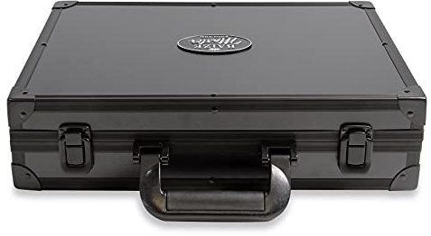 BAIZE MASTER TOURNAMENT Aluminium Full Size 22 Snooker Ball Flight Carry Case - Holds 22 (2 1/16 Inch) Snooker Balls (Black)