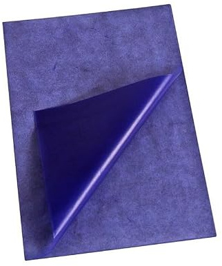 Pack of 100 A4 Blue Carbon Paper Sheets - Reusable Transfer Paper for Handwriting, Typewriters, Tracing, Drawing, Craft, Art, Office & Document Copying