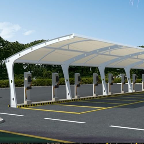 Toldo portátil para cochera, resistente, retráctil, para camión, SUV, barco, puerto extra grande para coche al aire libre (6 x 2,5 x 2,5 m)