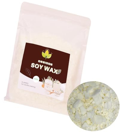 Ossidde Naturligt vegetabiliskt sojavax för att skapa och göra hemgjorda ljus Soy Wax for Candle Making DIY (1 kg)
